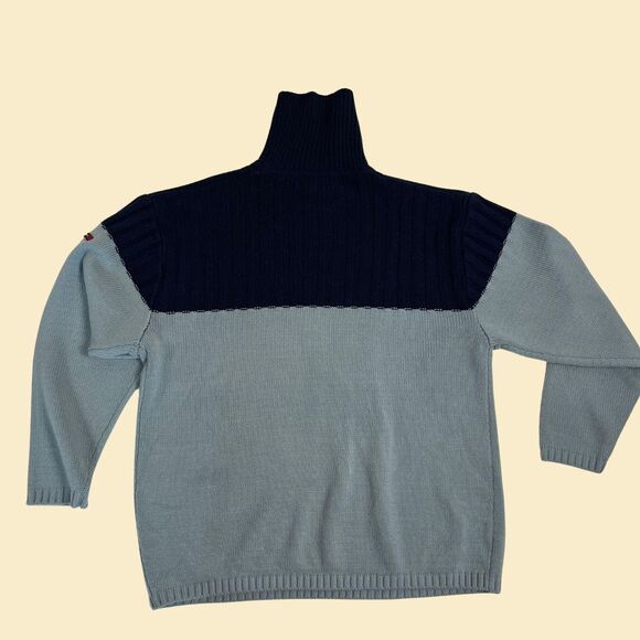 90s/Y2K turtleneck XL sweater, vintage NorthPeak dual-tone pullover sweatshirt - Picture 7 of 7